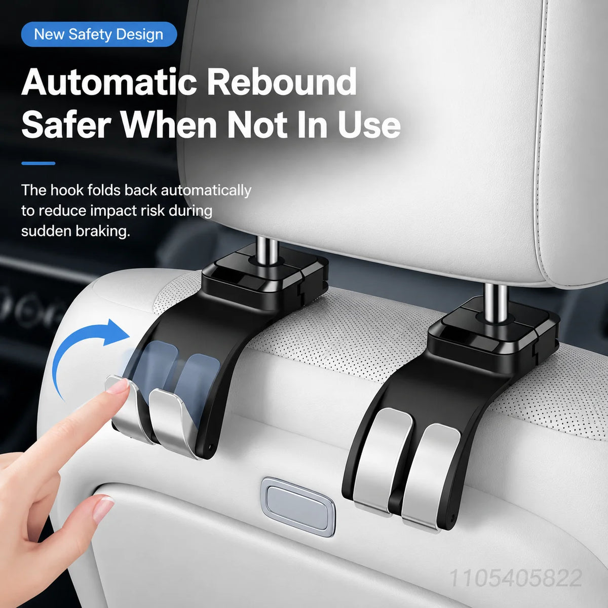 Multifunction Car Headrest Hook Storage Holder Adjustable Auto organize Headrest Package Clip Car Storage Interior Accessories