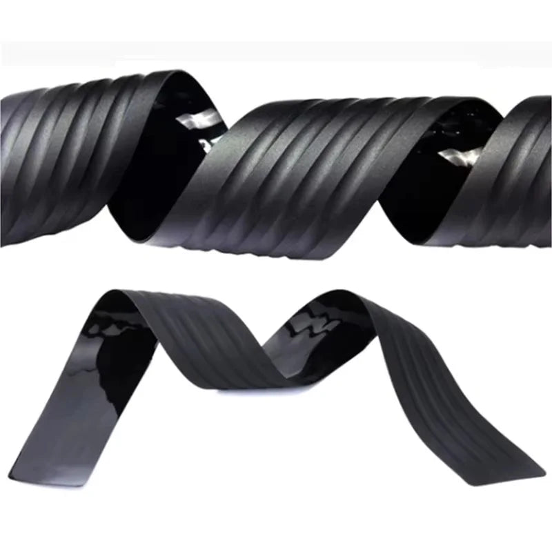 Universal Rear Bumper Guard PVC Rubber Protector Strip Car Trunk Door Sill Plate Prote close-up view