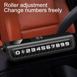 Multi-functional Car Phone Number Plate Decoration Vehicle Number Plate Temporary Parking Number Plate Car Accessories