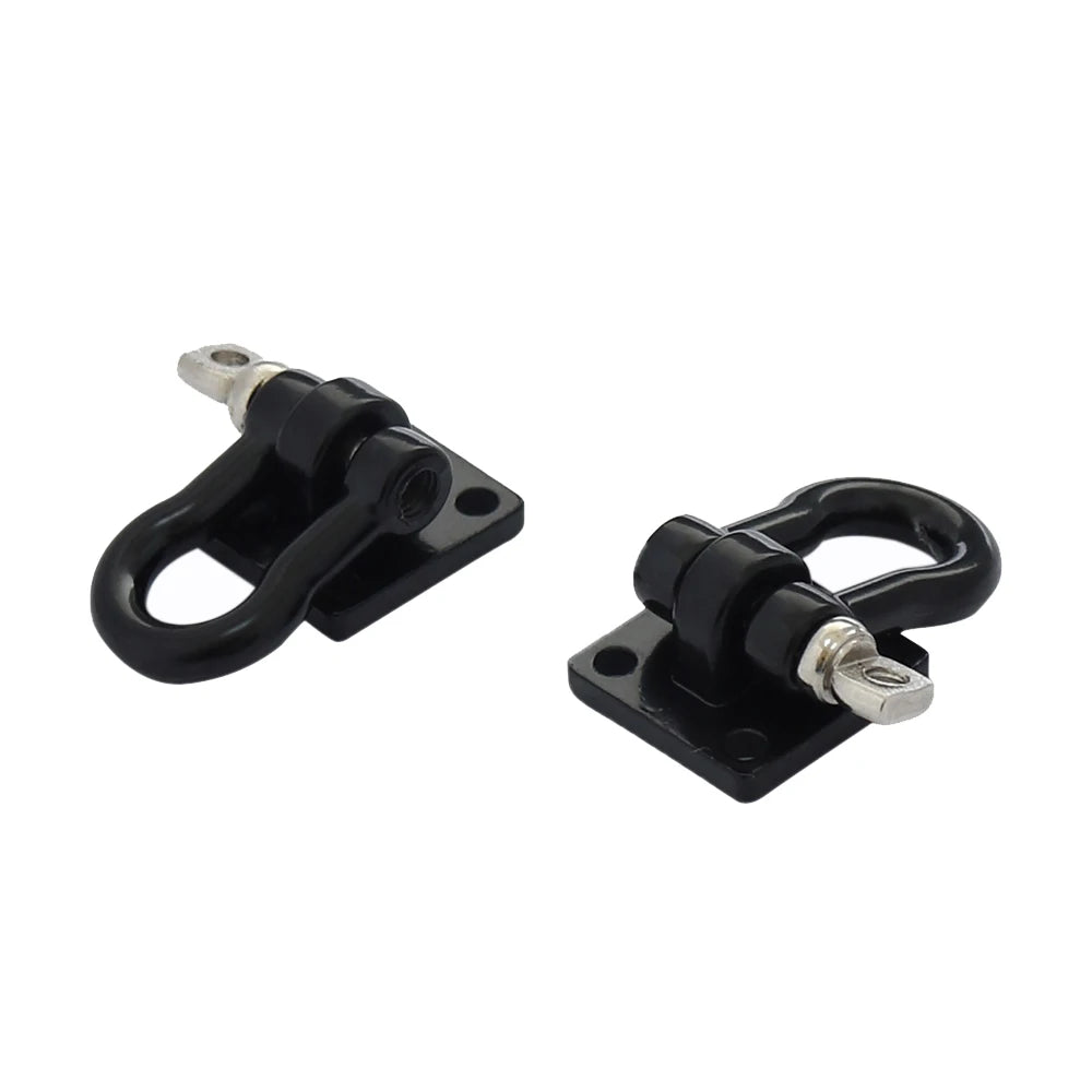 Metal Recovery Drag Chain Trailer Hitch Shackle for 1/10 RC Crawler TRX4 SCX10 Wraith close-up view