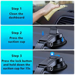 Lcars Car Dashboard Phone Navigation Mount, Adjustable Car Phone Suction Cup Holder, Enhance Your Driving Experience, Compatible with Most Smartphones