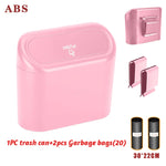 Hanging Car Trash Can Car Flip Top Trash Can Interior Trash Storage ABS Trash Can wit lifestyle view