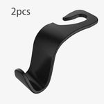 Universal Car Seat Back Hook Headrest Hanger Car Bag Pouch Clothes Hanging Hooks Duarable Fastener Clip Interior Accessories