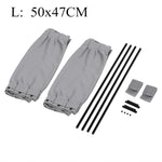 2pcs 50cm Car Sun Shade Side Window Curtain | Foldable UV Protection Auto Accessories alternate view