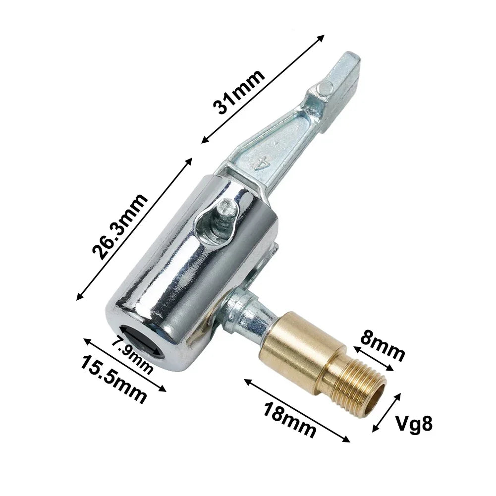 Metal Locking Air Tire Chuck For Car Tire Inflator lifestyle view