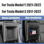 New Car Center Console Armrest Case Button Hidden Keys Card Storage Box For Tesla Model 3 Y 2019 2020 2021 2022 2023 Accessories