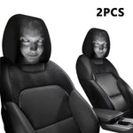 Car Headrest Covers Universal Elastic Fit Horror Theme Skull Design Funny Playful All alternate view