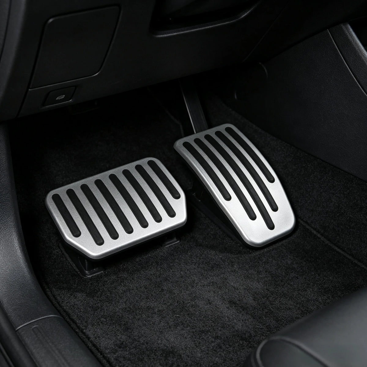 Accelerator Brake Pedal Anti Slip Foot Rest Cover, Compatible with Model Y 2022 & Mode close-up view