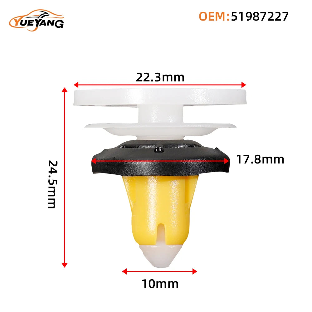 YUEYANG 51987227 Door Panel Clip for Jeep Compass Renegade Fiat 500X Car Accessories alternate view