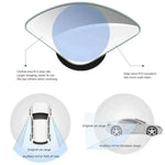 2pcs Car Mirror Wide Angle Car Blind Spot Mirrors 360° Adjustable Auxiliary Rearview Mir detail view