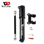 WEST BIKING Mini Aluminum Alloy Bicycle Hand Air Pump | 100Psi Tire Inflator for Schr alternate view