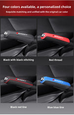Car Faux Leather Handbrake Cover Protective Sleeve lifestyle view