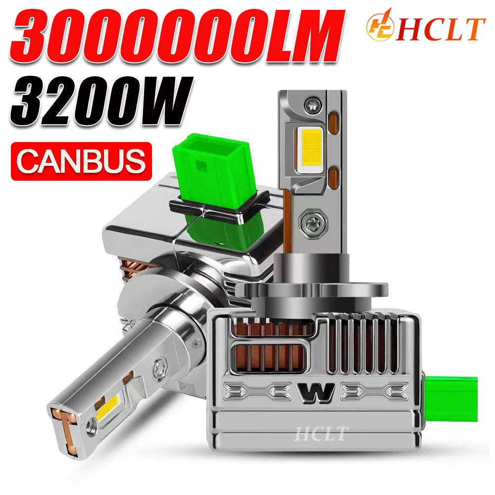 D1S D3S High Power LED CANBUS Headlight Bulb | 1:1 Xenon Lamp Upgrade for Cars