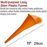 Car Long Stem Funnel Anti-splash Gasoline Oil Filling Tool Plastic Car Truck Motor Oi lifestyle view