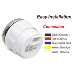 HD 2" 52mm Oil Pressure Gauge Meter 0-10Bar 0~150PSI | With 7 Colors LED Backlight additional angle