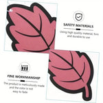 Leaf Shape Car Air Freshener | Natural Scented Tea Paper Hanging Vanilla Perfume close-up view