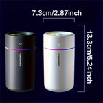 1pc Car Humidifier Colorful LED Aromatherapy Humidifier Silent Ultrasonic Air Aromathe close-up view