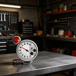 5 Inch LED Tachometer 10000RPM 127mm Black White Display | 12V Car Dashboard Gauge for V detail view