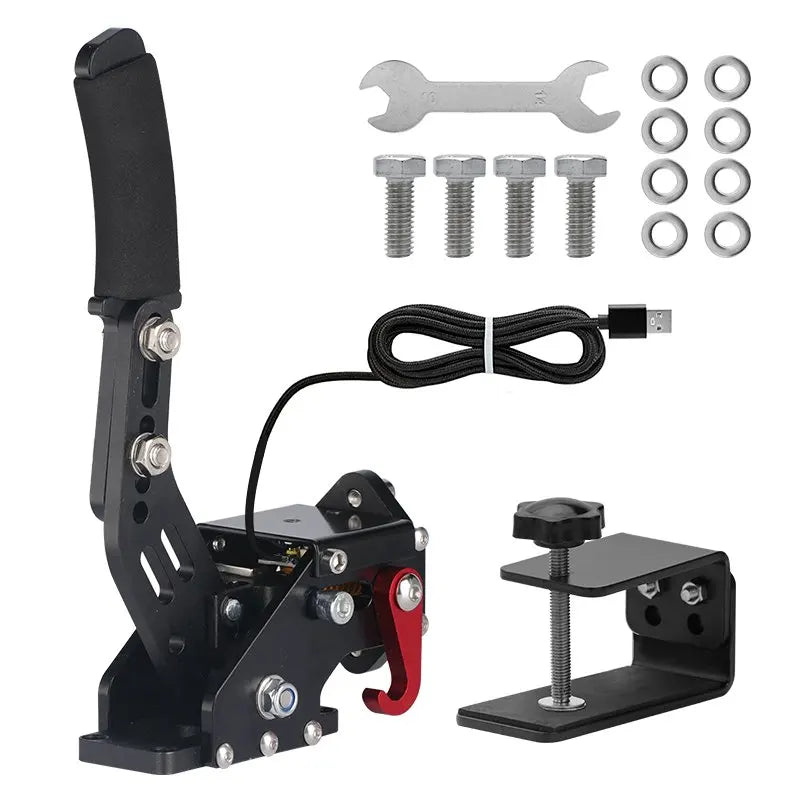 Sim Ruito USB Handbrake | Sim Racing PC Handbrake with Linear and Button Modes lifestyle view