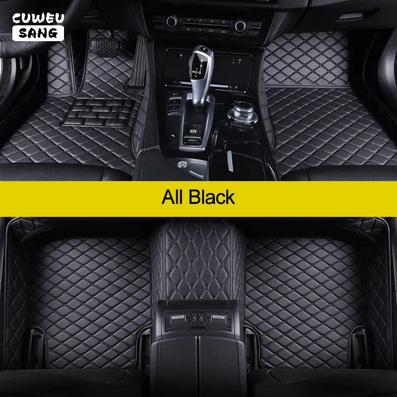 CUWEUSANG Custom Car Floor Mats For Mitsubishi Pajero Sport Auto Carpets Foot Coche Accessorie