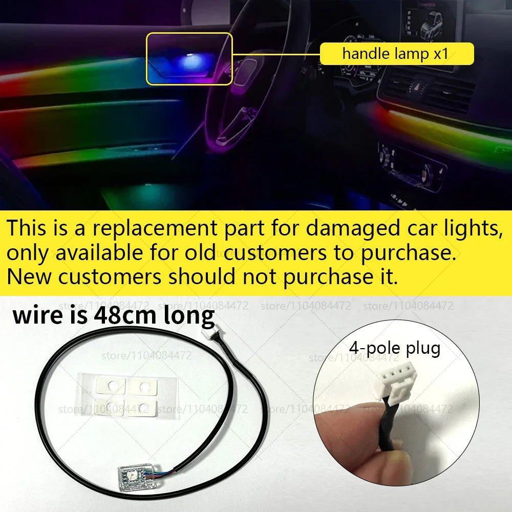 Chrysler Pacifica RT/T RGB Interior Ambient Light Kit – Bluetooth App Control, Music S close-up view