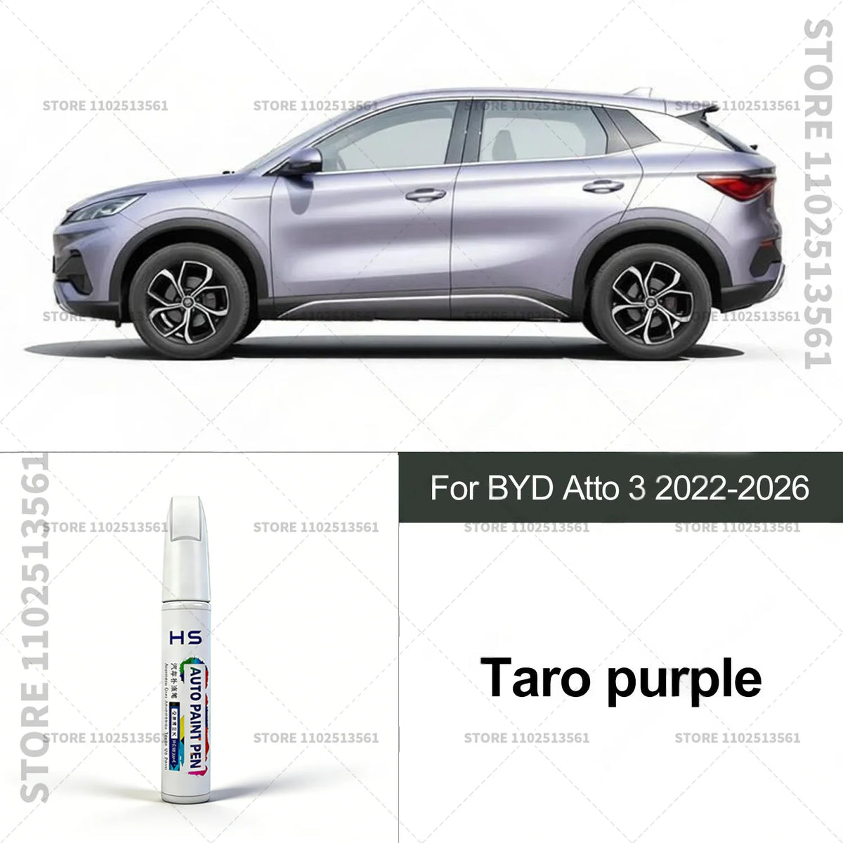 For BYD Atto 3 Touch Up Paint Pen – Quick Car Scratch Repair for Chips & Minor Scratches detail view