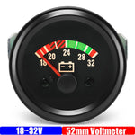 2" 52mm DC8-16V 18-32V Auto Car Voltmeter Generator Voltage Gauge Meter | 12V/24V Option detail view