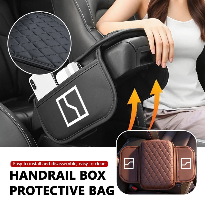 Car Arm Rest Pad Center Console Armrest Elbow Protector Cushion For Zeekr X 001 009 007 7X 2022 2023 2024 EV 2021-2023 Krypton