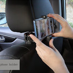 2 in 1 Car Headrest Hook Phone Holder Hanger
