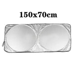 Car Windshield Sun Shade with Storage Pouch | Durable Material Car Sun Visor ,Sun Heat Protection | Car Interior Accessories