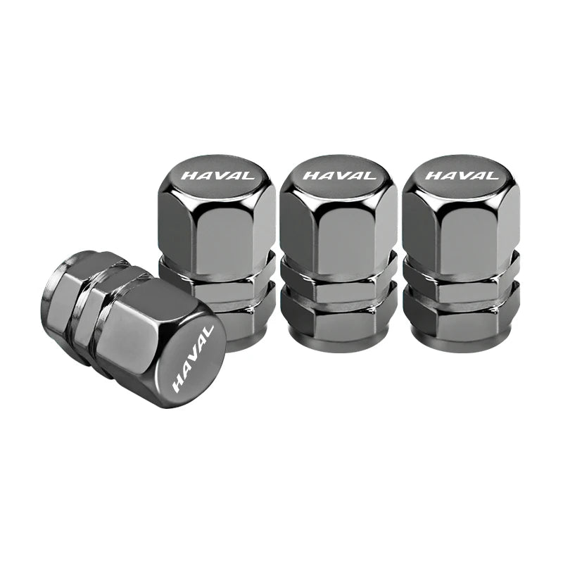 4Pcs 3D Metal Car Tire Valve Caps for Haval Models | Dust Proof Tire Valve Stem Covers detail view