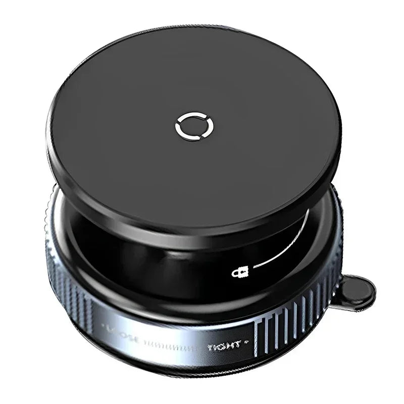 Super Strong Car Phone Holder | Vacuum Magnetic Suction Cup Mount with 360 Rotation close-up view