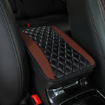 PU leather multi-color three-dimensional embroidered car armrest cushion, center console cushion, car decoration items