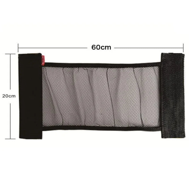 Car Trunk Elastic Mesh Storage Net Seat Back Organizer close-up view