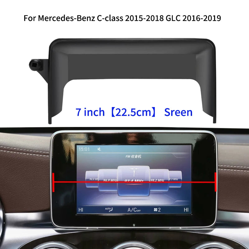 AULIGUS Car Phone Holder for Mercedes-Benz C GLC V-class w204 w205 x253 w447 7/10.25 alternate view