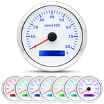 85MM Digital Tachometer 3000-8000 RPM | 7-Color Backlight LCD for Boat Car Marine RV alternate view