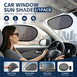 Car Sun Shade Kit, Windshield Sun Visor, Steering Wheel Sun Cover close-up view