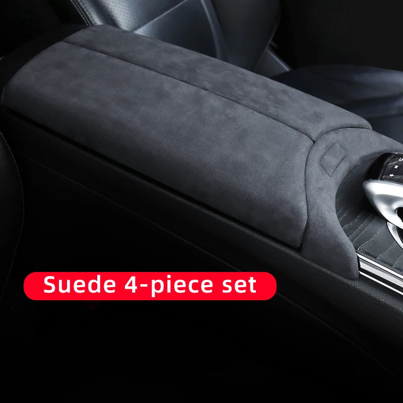 Car Center Console Armrest Storage Box Cover Trim FOR W205 Mercedes Accessories Benz C GLC Class X253 2015-2017 2018 2019 2020