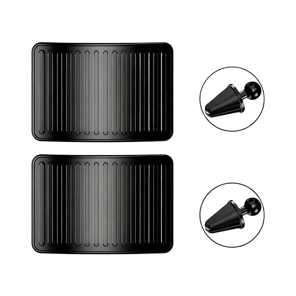 Pair Car Air Conditioning Wind Shield/ Air Vent Deflector Car A/C Outlet Wind Shield/ Air Outlet Baffle Windproof With Clip