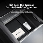 YZ For Tesla Highland Model 3 Y Juniper Hidden Storage Center Console Armrest Front an close-up view