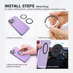 TOPK Magnetic Car Phone Holder Air Vent Car Phone Stand For Magsafe iPhone 15 14 13 additional angle