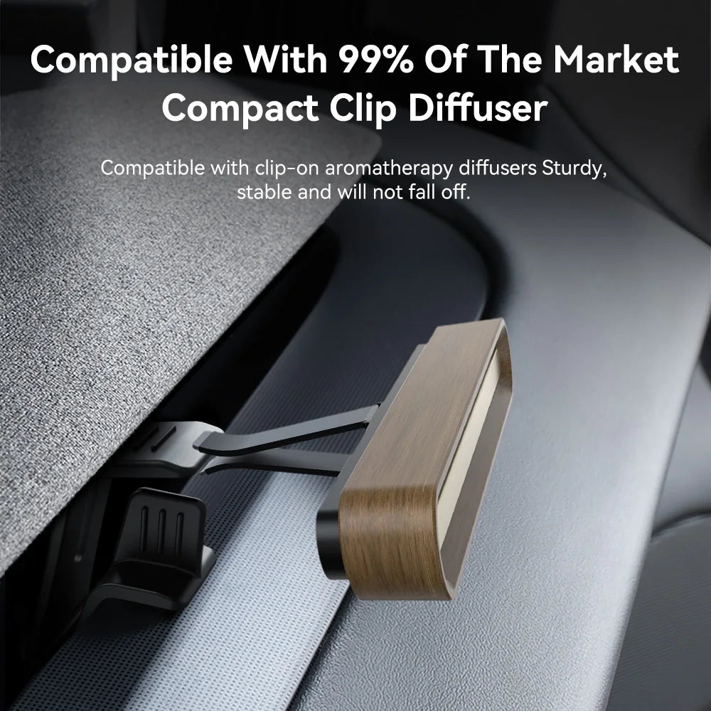 YZ Compact Air Vent Diffuser Clip for Tesla Model 3 Y Highland Juniper | Mount Adapter C detail view