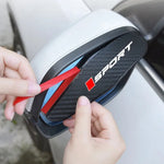 2pcs Car Rearview Mirror Rain Eyebrow Kit,Universal Rear View Side Mirror Rain Eyebrow Trim Shield Rainproof,For Most Car Models