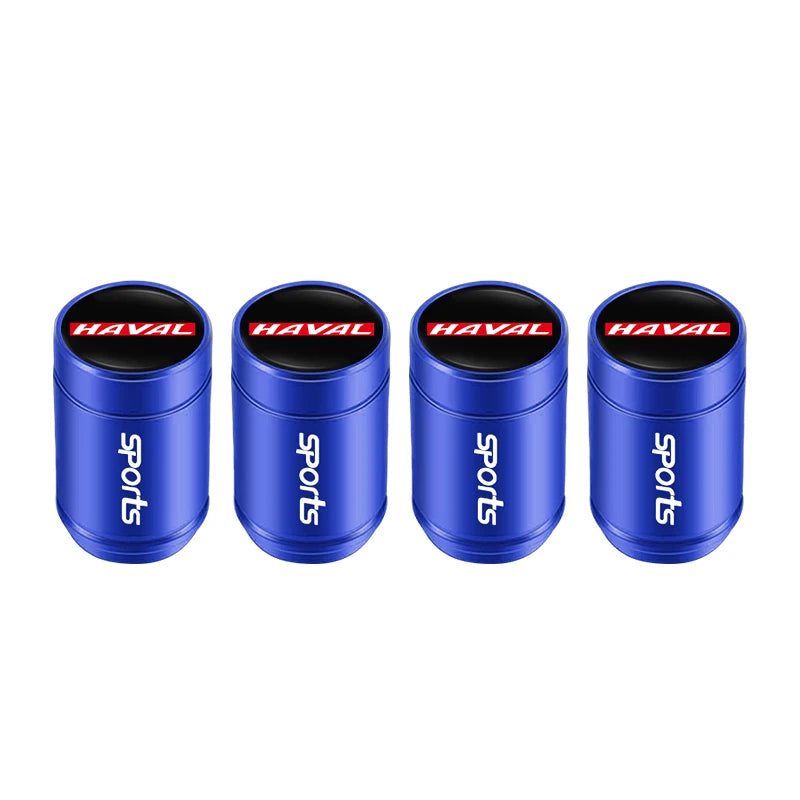 4Pcs 3D Metal Car Tire Valve Caps for Haval Models | Dust Proof Tire Valve Stem Cover lifestyle view