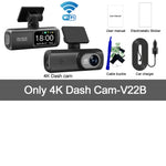 4K WiFi Dash Cam | Dual Lens, GPS, 24H Parking Monitor close-up view