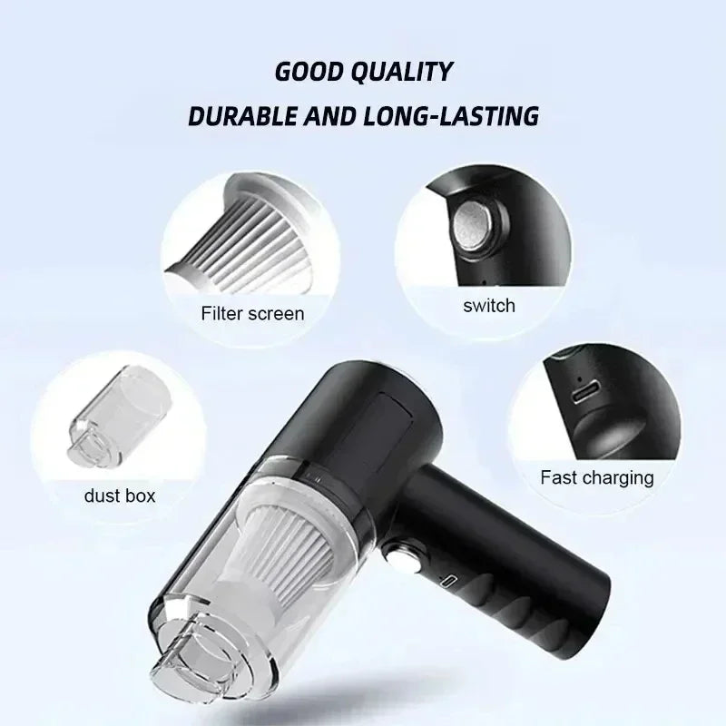 Wireless Car Vacuum Cleaner 290000Pa 4-in-1 Handheld Suction and Blowing | Portable additional angle