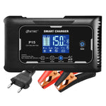 HTRC 20A/15A/10A Car Battery Charger LCD Automatic Pulse Repair Charger for Motorcycle Lead-Acid Lithium LiFePO4 AGM Wet Battery