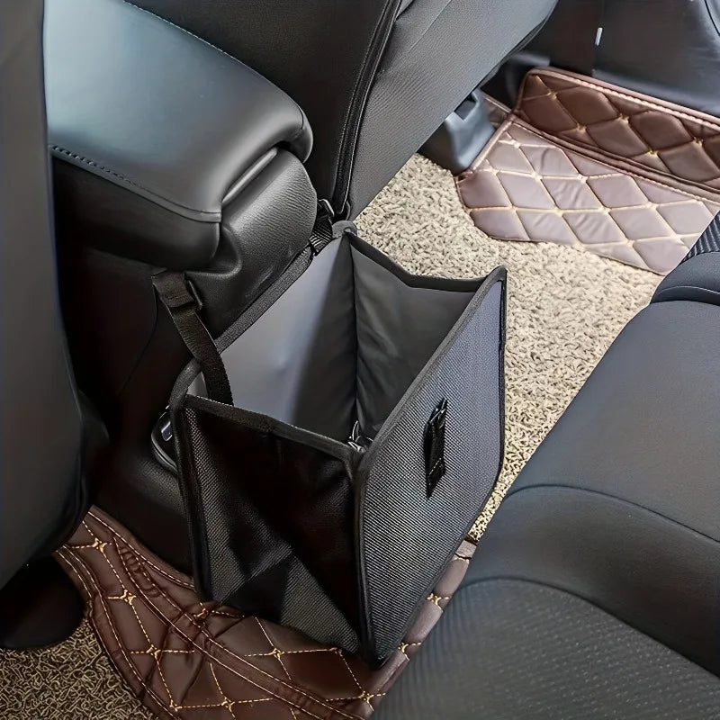 Black Car Trash Can Hanging Storage Bag