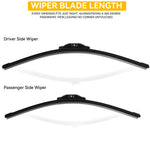 Xukey Front Windscreen Wiper Blades Set for Renault Grand Scenic / Scenic 2 II 2003 additional angle