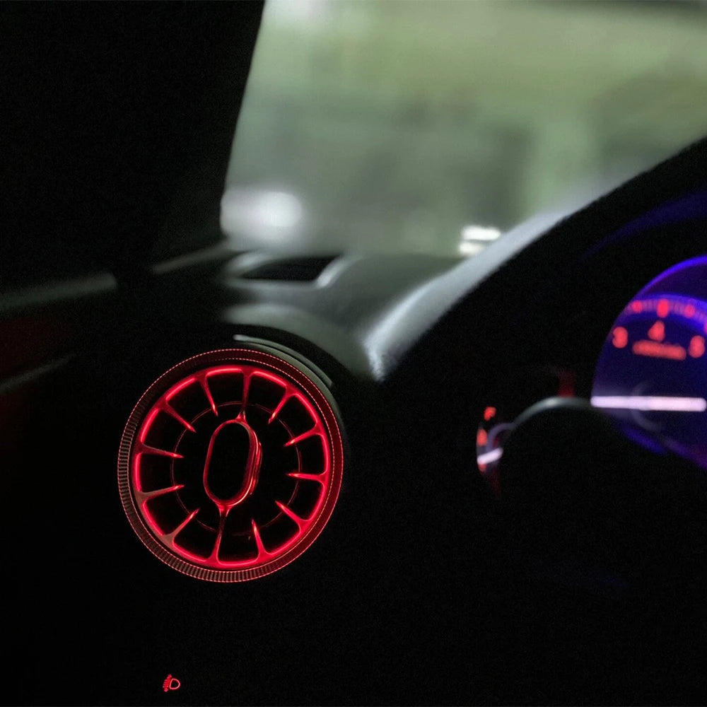 For Mazda 6 GH LED Ambient Light Front Dashboard AC Air Condition Vent Outlet Turbo Interior Trim Car Accessories